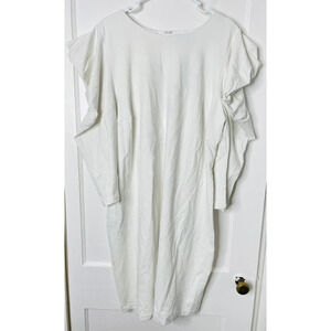 Eloquii Sheath Dress Sz 22 Leg Of Mutton Sleeve Stretch Elegant Business Casual